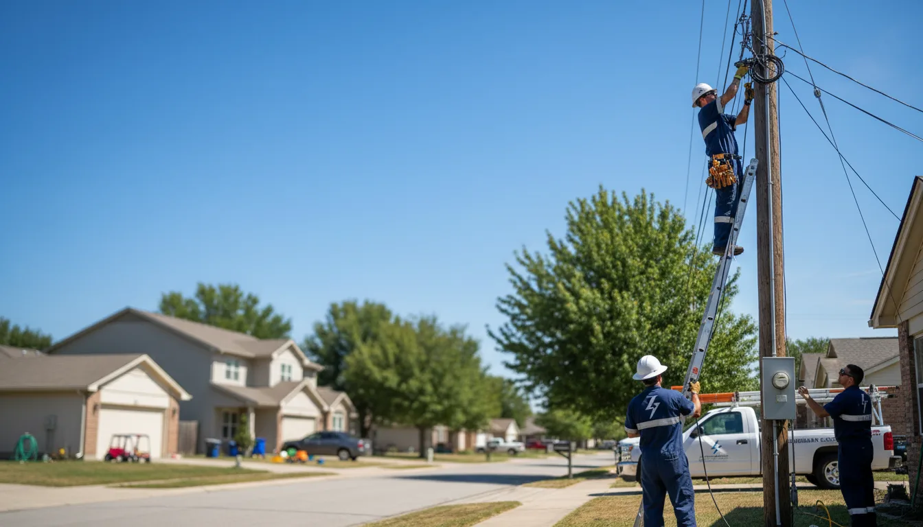 Residential electrician providing installation services in Marion, TX